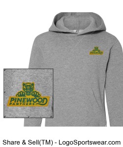 Authentic Panther Gray Hoodie Design Zoom